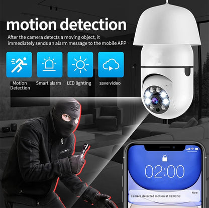 A6 2MP HD Light Bulb WiFi Camera Support Motion Detection/Two-way Audio/Night Vision/TF Card With 32G Memory Card - Security by buy2fix | Online Shopping UK | buy2fix