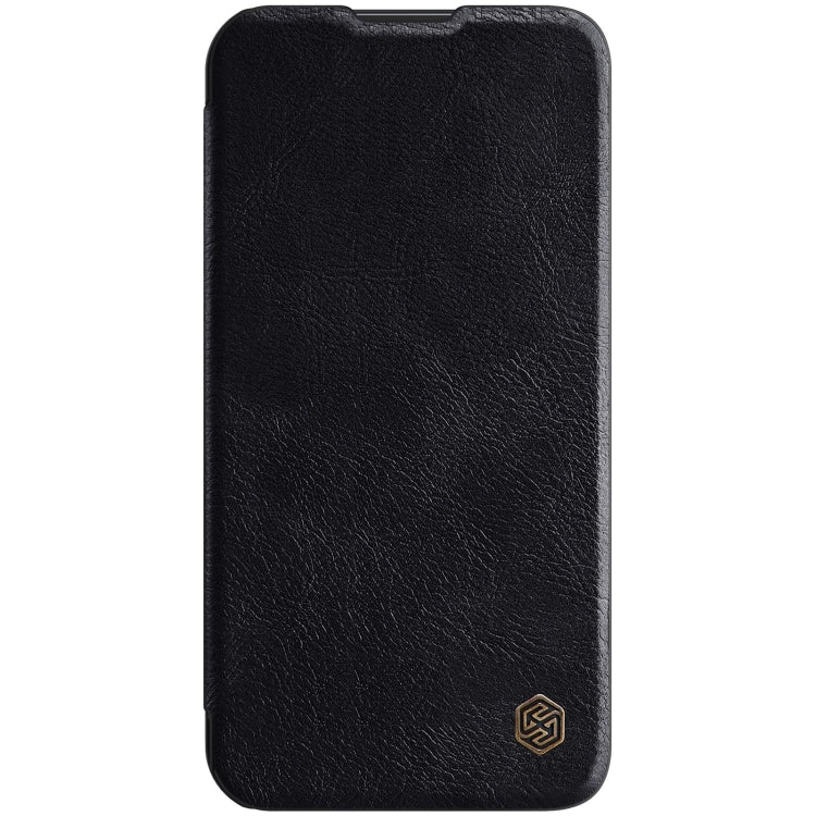 For iPhone 14 Pro Max NILLKIN QIN Series Pro Crazy Horse Texture Leather Case(Black) - iPhone 14 Pro Max Cases by NILLKIN | Online Shopping UK | buy2fix