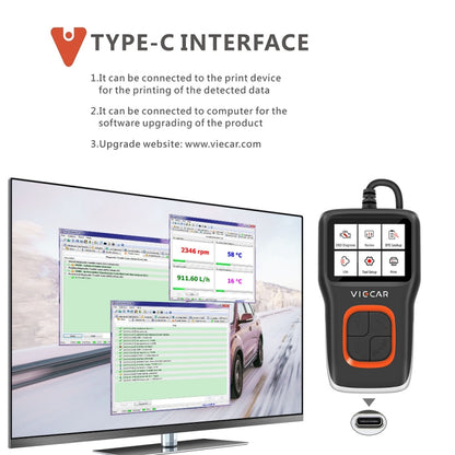 Viecar VP101 Car Code Reader OBD2 Analyzer Diagnostic Scanner - In Car by buy2fix | Online Shopping UK | buy2fix