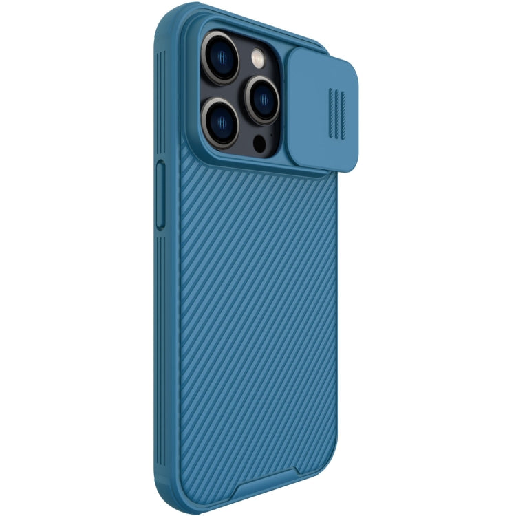 For iPhone 14 Pro Max NILLKIN CamShield Pro Protective Phone Case(Blue) - iPhone 14 Pro Max Cases by NILLKIN | Online Shopping UK | buy2fix