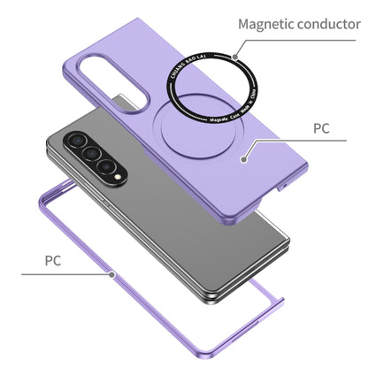 For Samsung Galaxy Z Fold4 Magsafe Magnetic Folding PC Phone Case(Purple) - Galaxy Z Fold4 5G Cases by buy2fix | Online Shopping UK | buy2fix