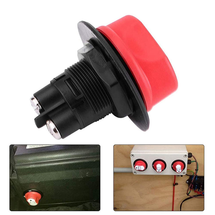 50A 10AWG Car Yacht Battery Selector Isolator Disconnect Rotary Switch Cut With Power Cord - In Car by buy2fix | Online Shopping UK | buy2fix