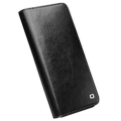 For Samsung Galaxy S22+ 5G QIALINO Genuine Leather Phone Case(Black) - Galaxy S22+ 5G Cases by QIALINO | Online Shopping UK | buy2fix