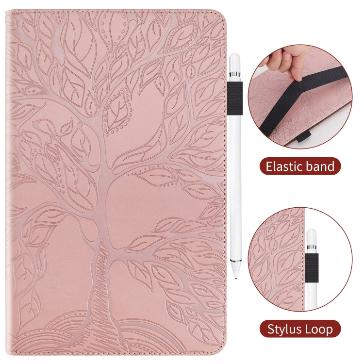 For Xiaomi Redmi Pad 10.61 Life Tree Series Horizontal Flip Leather Case with Holder(Rose Gold) - Mobile Accessories by buy2fix | Online Shopping UK | buy2fix