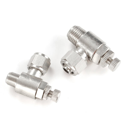 SL6-M5 LAIZE Nickel Plated Copper Trachea Quick Fitting Throttle Valve Lock Female Connector -  by LAIZE | Online Shopping UK | buy2fix