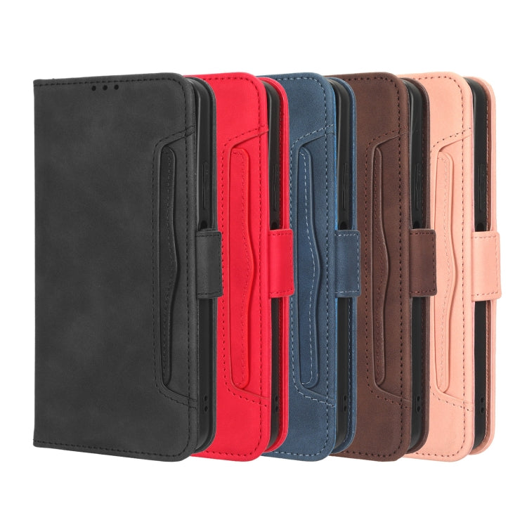 For ZTE Blade A52 Lite Skin Feel Calf Texture Card Slots Leather Phone Case(Black) - ZTE Cases by buy2fix | Online Shopping UK | buy2fix