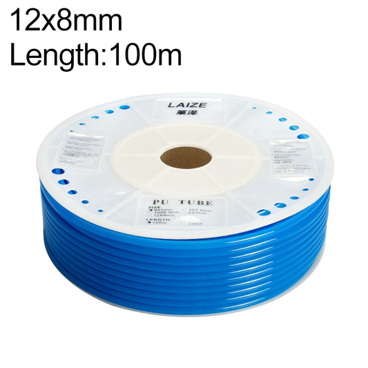 LAIZE Pneumatic Compressor Air Flexible PU Tube, Specification:12x8mm, 100m(Blue) -  by LAIZE | Online Shopping UK | buy2fix