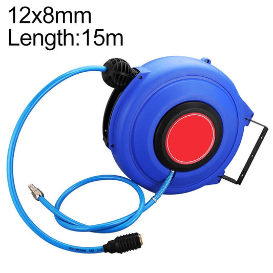 LAIZE Automatic Retractable Air Hose Reel Pneumatic PU Tube, Specification:12x8mm, 15m -  by LAIZE | Online Shopping UK | buy2fix