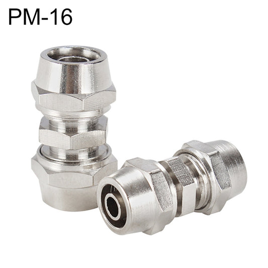 PM-16 LAIZE Nickel Plated Copper Straight Pneumatic Quick Connector - Interface Series by LAIZE | Online Shopping UK | buy2fix