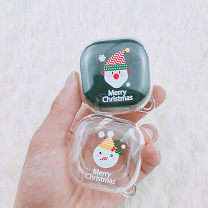 For Samsung Galaxy Buds Live Christmas Transparent TPU Earphone Case(Christmas Socks) - Samsung Earphone Case by buy2fix | Online Shopping UK | buy2fix