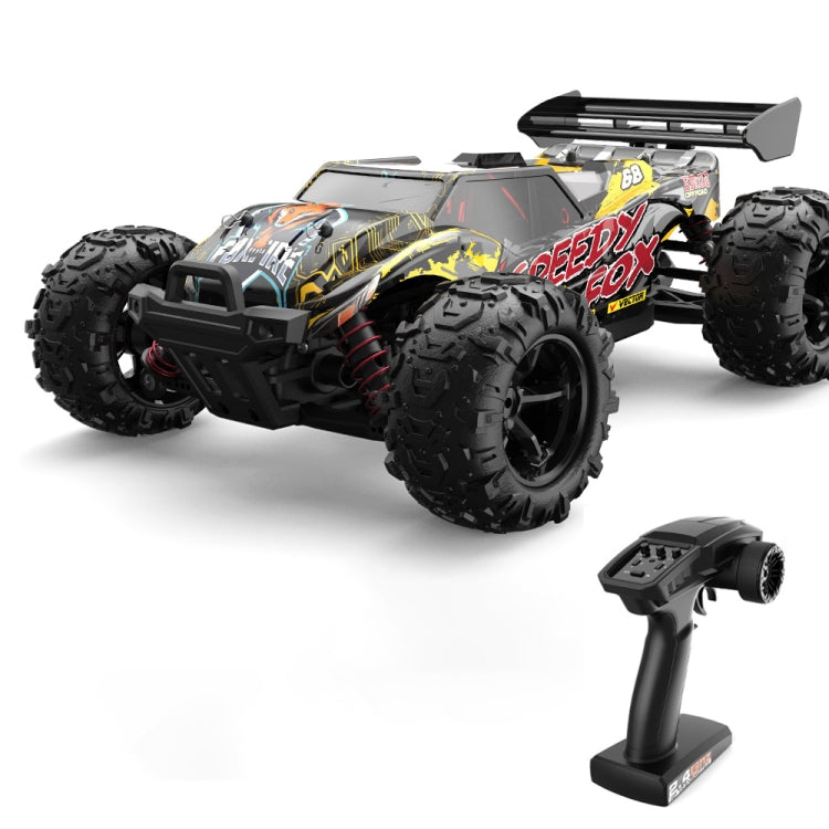 9307E 1:18 Full Scale Remote Control 4WD High Speed Car(Black Yellow) - RC Cars by buy2fix | Online Shopping UK | buy2fix