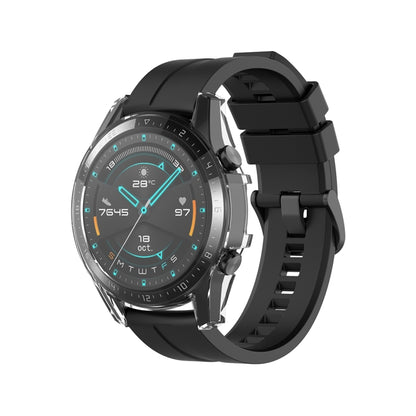 For Huawei Watch GT2 46mm Full Coverage Watch Protective Case with Screen(Transparent White) - Smart Wear by buy2fix | Online Shopping UK | buy2fix