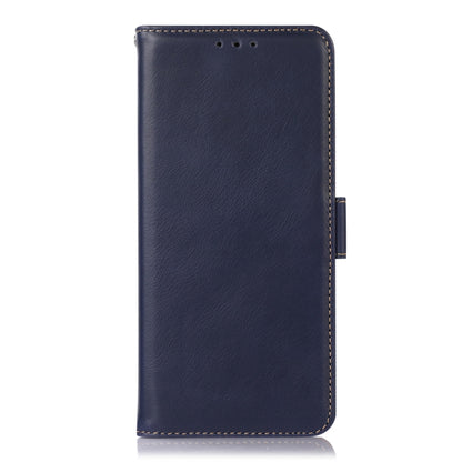 For Sony Xperia 5 IV Crazy Horse Top Layer Cowhide Leather Phone Case(Blue) - Sony Cases by buy2fix | Online Shopping UK | buy2fix