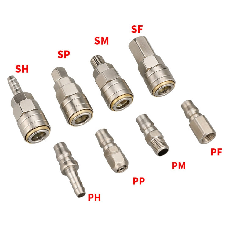 LAIZE PF-20 10pcs C-type Self-lock Pneumatic Quick Fitting Connector - Interface Series by LAIZE | Online Shopping UK | buy2fix