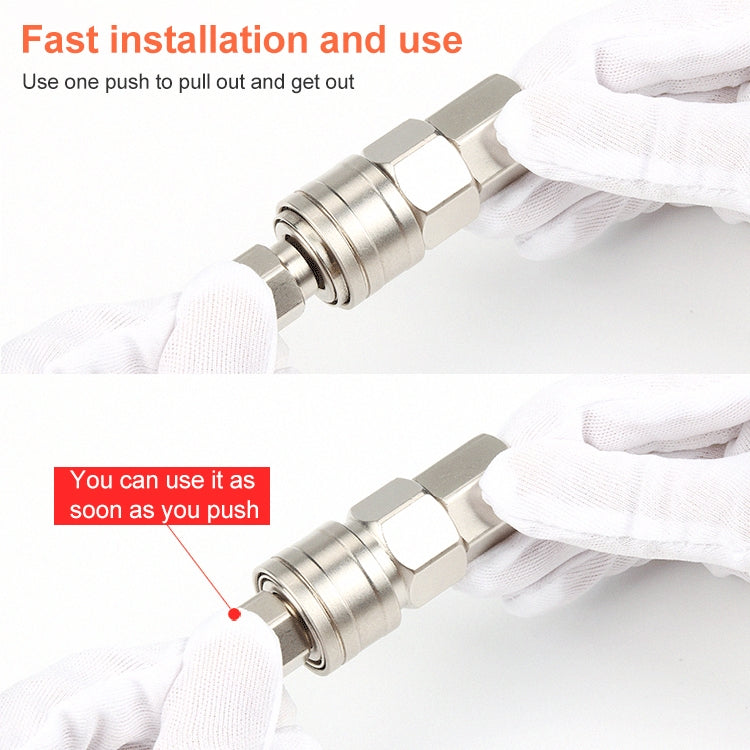 LAIZE PF-20 10pcs C-type Self-lock Pneumatic Quick Fitting Connector - Interface Series by LAIZE | Online Shopping UK | buy2fix