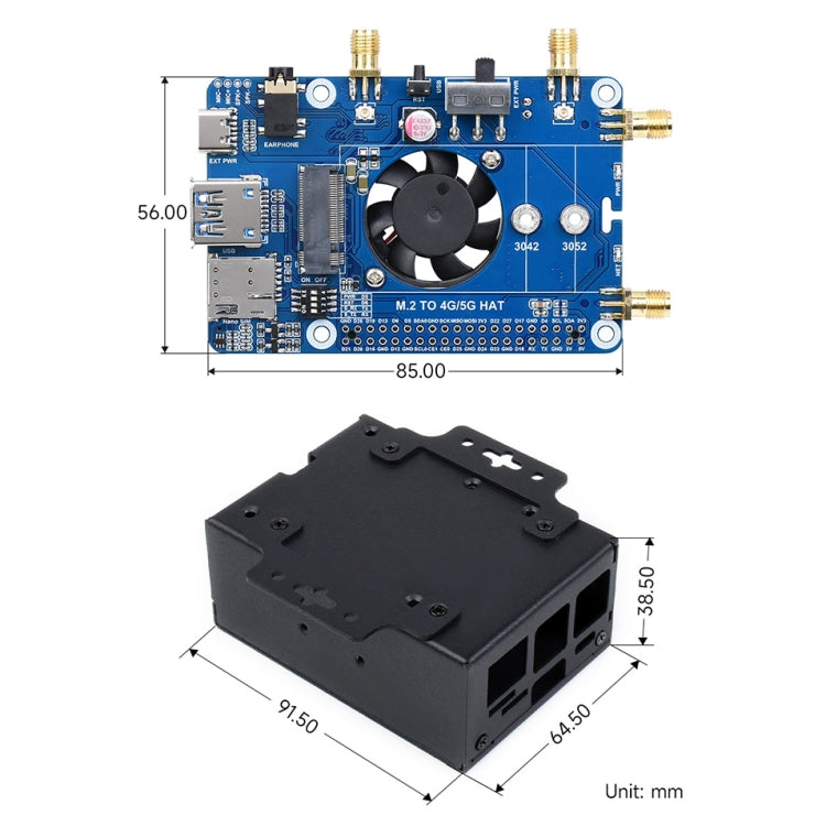 Waveshare SIM8262E-M2/SIM8202G-M2 5G HAT for Raspberry Pi - Consumer Electronics by WAVESHARE | Online Shopping UK | buy2fix