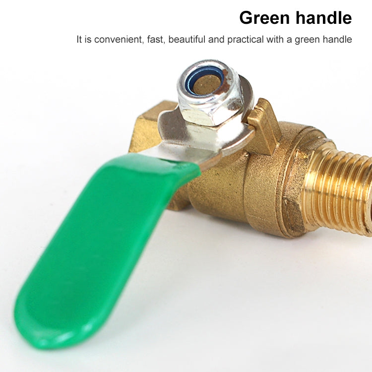 LAIZE Pneumatic Hose Connector Thickened Brass Ball Valve, Size:Inside and Outside 4 Point 1/2 inch -  by LAIZE | Online Shopping UK | buy2fix