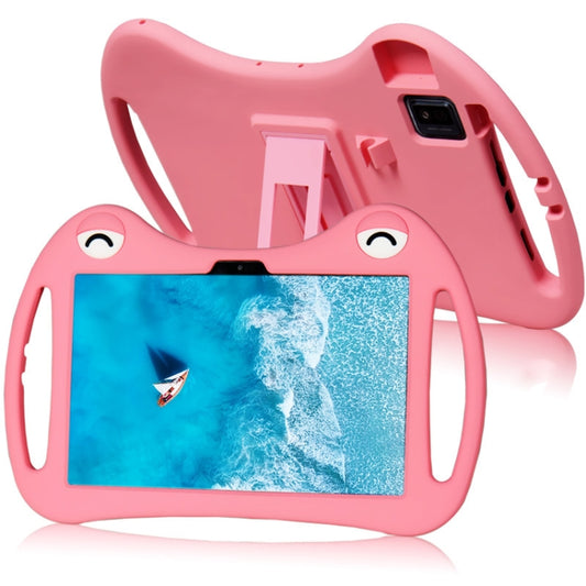 For TCL Tab 10s 5G Cartoon Silicone Shockproof Protective Tablet Case with Stand & Pen Slot(Pink) - Others by buy2fix | Online Shopping UK | buy2fix