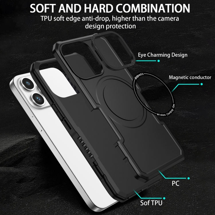 For Samsung Galaxy S21+ 5G MagSafe Shockproof Armor Phone Case(Black) - Galaxy S21+ 5G Cases by buy2fix | Online Shopping UK | buy2fix