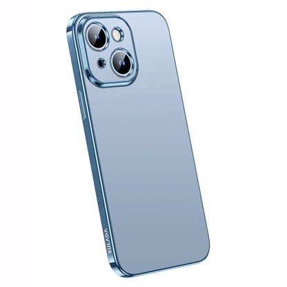 For iPhone 14 SULADA Electroplating Frosted All-inclusive TPU Phone Case(Sierra Blue) - iPhone 14 Cases by SULADA | Online Shopping UK | buy2fix