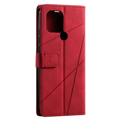 For Xiaomi Redmi A1+ Skin Feel Splicing Leather Phone Case(Red) - Xiaomi Cases by buy2fix | Online Shopping UK | buy2fix