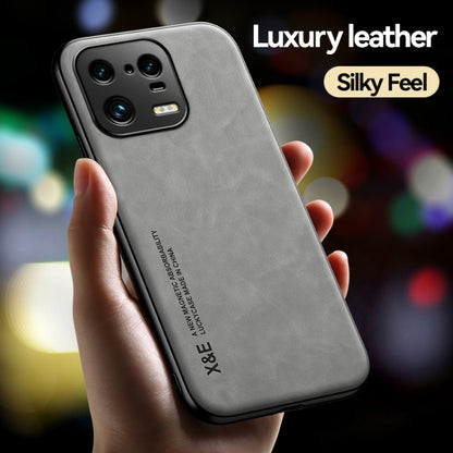 For Xiaomi 13 Pro Skin Feel Magnetic Leather Back Phone Case(Green) - 13 Pro Cases by buy2fix | Online Shopping UK | buy2fix