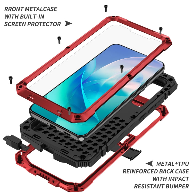 For Samsung Galaxy S23+ 5G R-JUST Life Waterproof Dustproof Shockproof Phone Case(Red) - Galaxy S23+ 5G Cases by R-JUST | Online Shopping UK | buy2fix