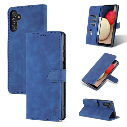 For Samsung Galaxy A14 5G AZNS Skin Feel Calf Texture Flip Leather Phone Case(Blue) - Galaxy Phone Cases by AZNS | Online Shopping UK | buy2fix