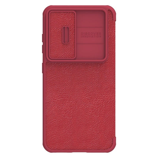 For Samsung Galaxy S23+ 5G NILLKIN QIN Series Pro Sliding Camera Cover Design Leather Phone Case(Red) - Galaxy S23+ 5G Cases by NILLKIN | Online Shopping UK | buy2fix