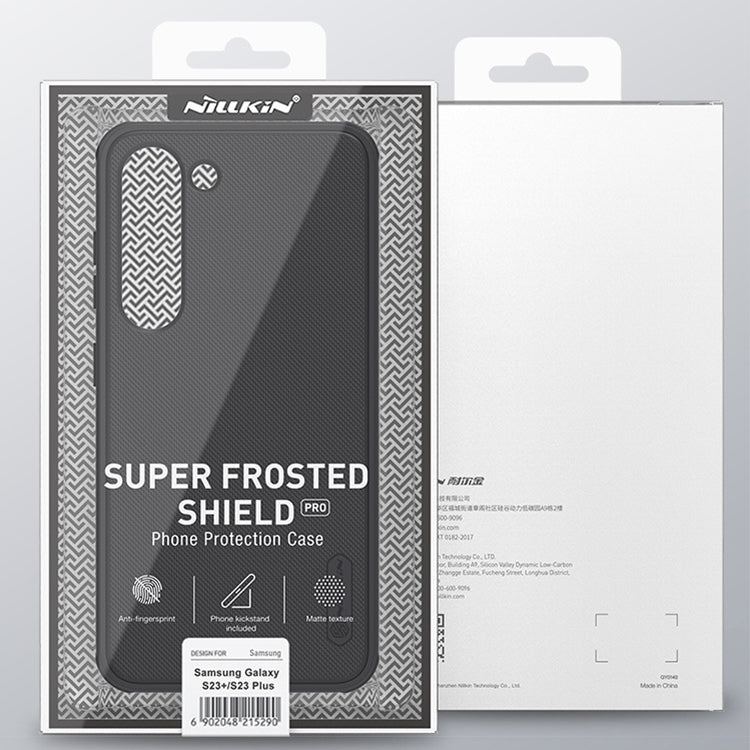 For Samsung Galaxy S23+ 5G NILLKIN Super Frosted Shield Pro PC + TPU Phone Case(Green) - Galaxy S23+ 5G Cases by NILLKIN | Online Shopping UK | buy2fix