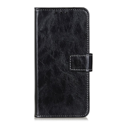 For OnePlus Nord CE 3 Lite Retro Crazy Horse Texture Leather Phone Case(Black) - OnePlus Cases by buy2fix | Online Shopping UK | buy2fix