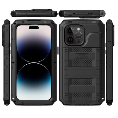 For iPhone 14 Pro Max RedPepper Wolf 360 Full Body Rugged Life Waterproof Phone Case(Black) - iPhone 14 Pro Max Cases by RedPepper | Online Shopping UK | buy2fix