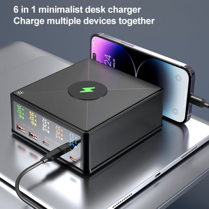 868H 6 in 1 160W 3 PD Type-C + 2 QC3.0 USB Ports Multi Ports Charger(AU Plug) - Multifunction Charger by buy2fix | Online Shopping UK | buy2fix