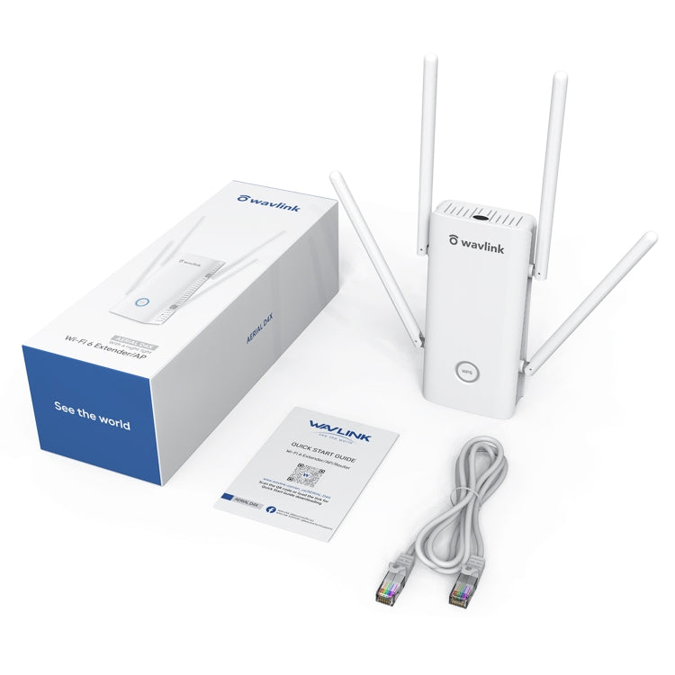 Wavlink AERIAL D4X AX1800Mbps Dual Frequency WiFi Signal Amplifier WiFi6 Extender(US Plug) - Broadband Amplifiers by WAVLINK | Online Shopping UK | buy2fix