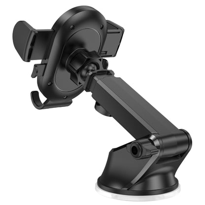 Borofone BH85 Car Center Console One-button Phone Bracket(Black) - Car Holders by Borofone | Online Shopping UK | buy2fix