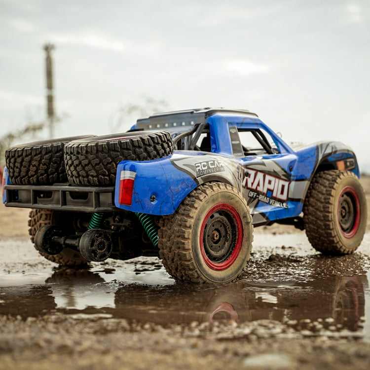 JJR/C Q130 Full-scale High-brush Four-wheel Drive High-speed Pickup Remote Control Car(Blue) - RC Cars by JJR/C | Online Shopping UK | buy2fix
