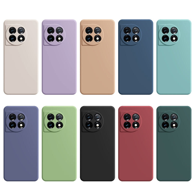 For OnePlus 11 Imitation Liquid Silicone Phone Case(Purple) - OnePlus Cases by buy2fix | Online Shopping UK | buy2fix