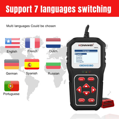 KONNWE KW818 Car OBD2 Bluetooth Fault Detector Diagnostic Tools - In Car by KONNWEI | Online Shopping UK | buy2fix