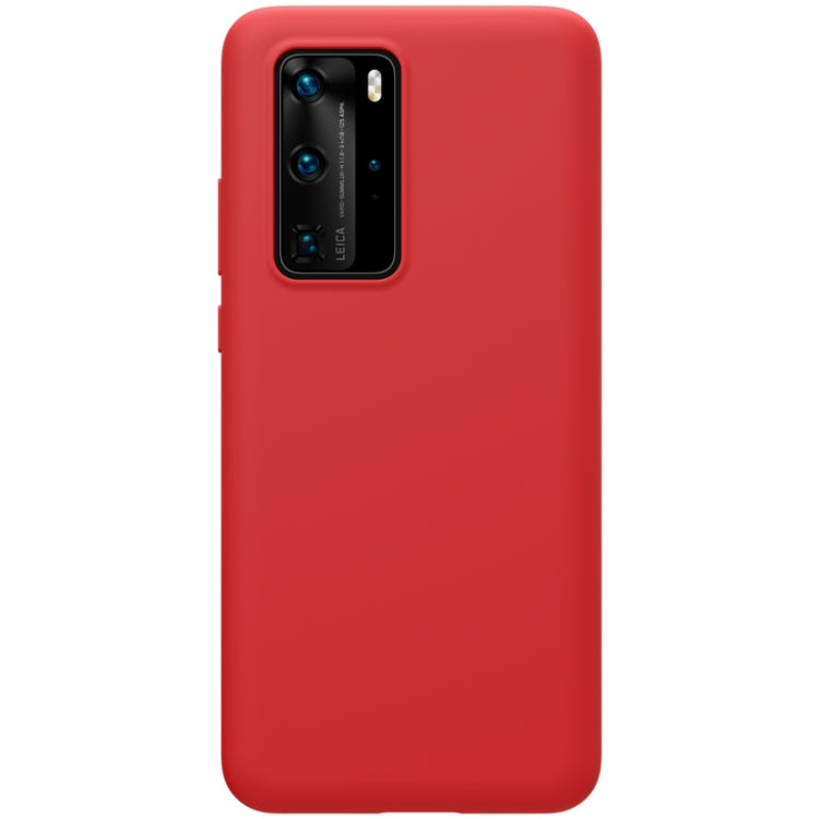 For Huawei P40 Pro NILLKIN Feeling Series Shockproof Liquid Silicone Protective Case(Red) - Huawei Cases by NILLKIN | Online Shopping UK | buy2fix