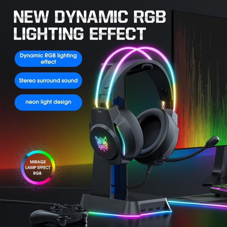 X26 USB+3.5mm RGB Wired Gaming Headset(Black) -  by buy2fix | Online Shopping UK | buy2fix