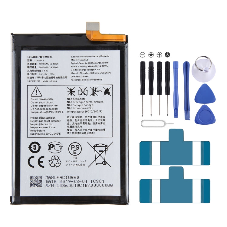 For Alcatel A5 LED OT5085 2800mAh Battery Replacement TLP027AJ - Others by buy2fix | Online Shopping UK | buy2fix