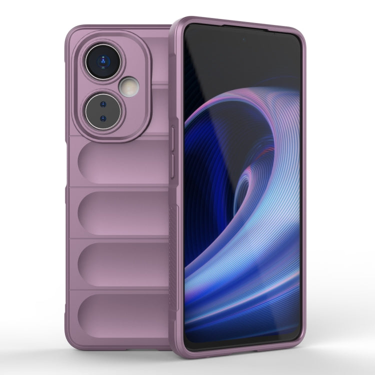 For OnePlus Nord CE 3 Magic Shield TPU + Flannel Phone Case(Purple) - OnePlus Cases by buy2fix | Online Shopping UK | buy2fix