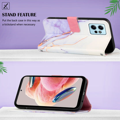 For Xiaomi Redmi Note 12 4G Global PT003 Marble Pattern Flip Leather Phone Case(LS006) - Note 12 Cases by buy2fix | Online Shopping UK | buy2fix