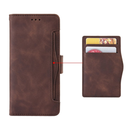 For Nokia G22 4G Skin Feel Calf Texture Card Slots Leather Phone Case(Brown) - Nokia Cases by buy2fix | Online Shopping UK | buy2fix