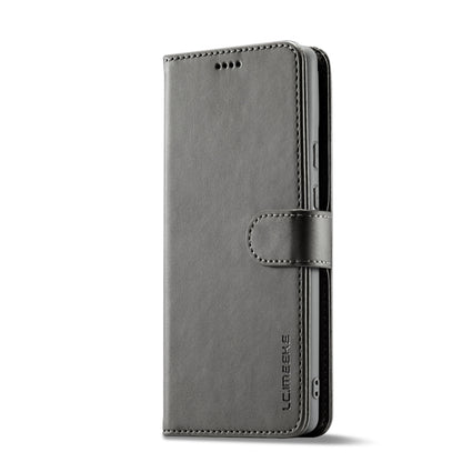 For Google Pixel 7a LC.IMEEKE Calf Texture Horizontal Flip Leather Phone Case(Grey) - Google Cases by LC.IMEEKE | Online Shopping UK | buy2fix