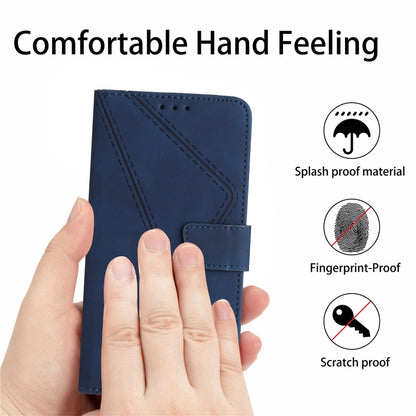 For Xiaomi Redmi A1 / A2 Stitching Embossed Leather Phone Case(Blue) - Xiaomi Cases by buy2fix | Online Shopping UK | buy2fix