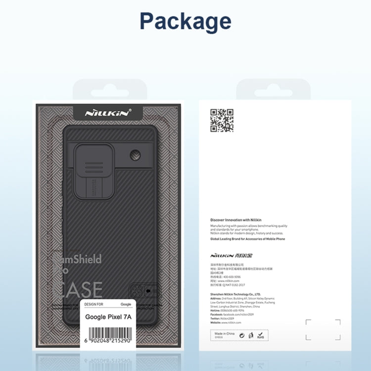 For Google Pixel 7A NILLKIN CamShield Pro PC Phone Case(Black) - Google Cases by NILLKIN | Online Shopping UK | buy2fix