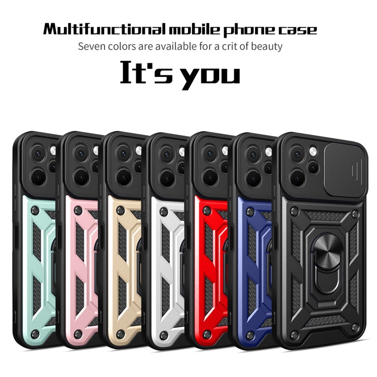 For Huawei nova Y61 Sliding Camera Cover Design TPU+PC Phone Case(Rose Gold) - Huawei Cases by buy2fix | Online Shopping UK | buy2fix