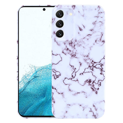 For Samsung Galaxy S22 5G Marble Pattern Phone Case(Red White) - Galaxy S22 5G Cases by buy2fix | Online Shopping UK | buy2fix