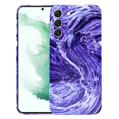 For Samsung Galaxy S22+ 5G Marble Pattern Phone Case(Purple White) - Galaxy S22+ 5G Cases by buy2fix | Online Shopping UK | buy2fix